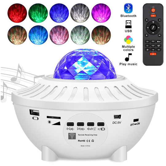 Thsinde - led Star Projector Lamp, Bluetooth Starry Projector Light for Bedroom / Kids / Party Decoration