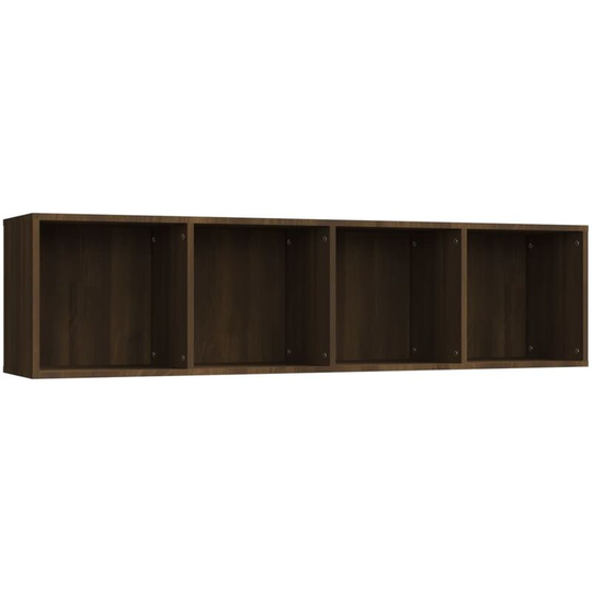 Book Cabinet/TV Cabinet Brown Oak 143x30x36cm Engineered Wood Vidaxl Brown