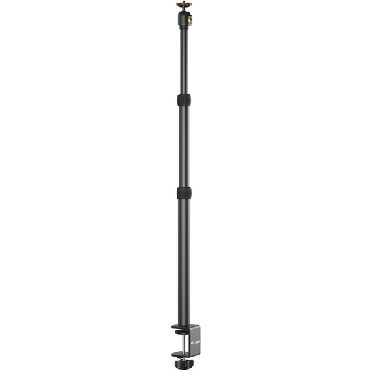 Vijim - Extendable Desktop Light Stand with Extendable Phone Clip Rotatable Ball Head 1/4 Inch Screw for Camera Smartphone Photography Video Light