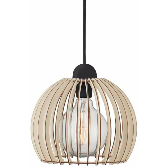 Nordlux Chino 25cm Wire Frame Pendant Ceiling Light Brown, E27