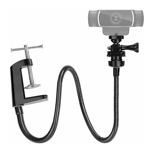 Camera Mount with Upgraded Desktop Jaw Clamp Flexible Gooseneck Mount for Brio 4K Webcam | Tripods