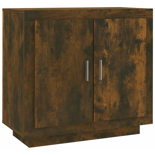 Sideboard Smoked Oak 80x40x75 cm Engineered Wood Vidaxl Brown
