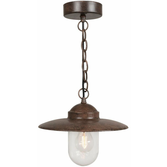 Nordlux Luxembourg Dome Pendant Ceiling Light Rusty, E27, IP33