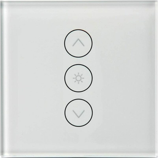 Aougo - Backlit Light Switch, WiFi Recessed, Dimmer, Compatible with Alexa and Google Home, Replaces Your Classic Light Switch, No Hub