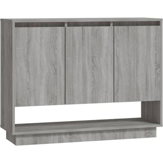 Sideboard Grey Sonoma 97x31x75 cm Engineered Wood Vidaxl Grey
