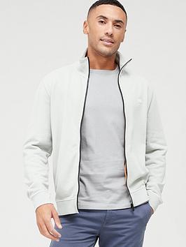 BOSS Zestart Zip Thru Sweat - Light Grey, Light Grey, Size S, Men