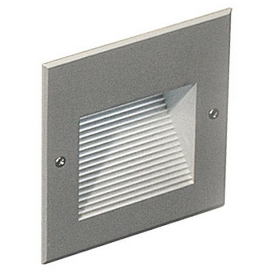 Linea Verdace Square Recessed Wall Light Aluminum