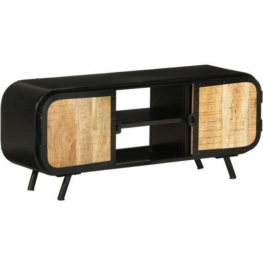 Vidaxl - tv Cabinet 110x30x45 cm Rough Mango Wood Brown