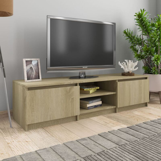 Topdeal - tv Cabinet Sonoma Oak 140x40x35.5 cm Chipboard VDFF31685_UK