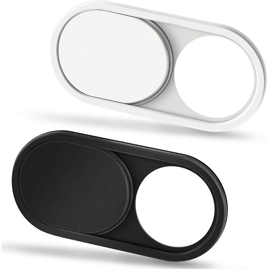 Joorrt - Camera Cover Slide, 0.023Inch Ultra-Thin Black&White, Web Webcam Cover for MacBook Air, Laptop, iMac, Desktop, pc, MacBook Pro, iPad, iPhone