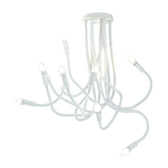 Fan Europe lover 9 Light Multi Arm Semi Flush Ceiling light White 100x120cm