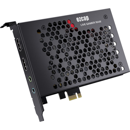 Ezcap - 324B Live Gamer Raw pcie 4K Video Game Capture Card Record & Live Stream for Gaming Systems Camcorders