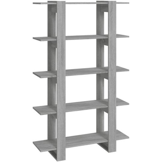 Book Cabinet/Room Divider Grey Sonoma 100x30x160 cm Vidaxl Grey