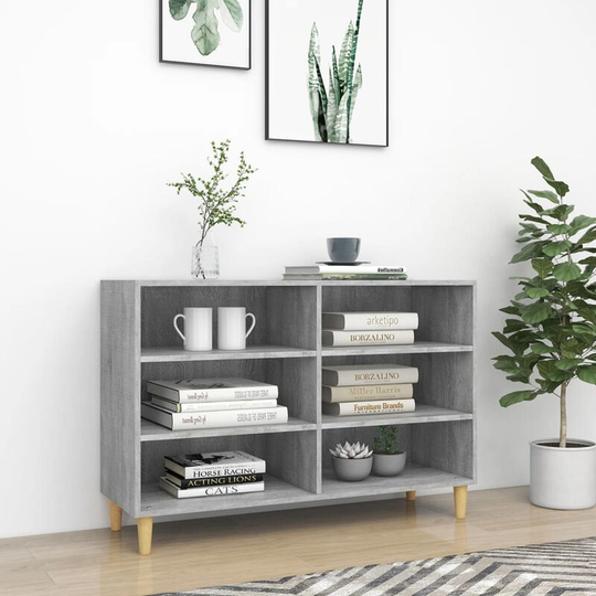 Sideboard Grey Sonoma 103.5x35x70 cm Chipboard