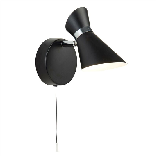 Searchlight Diablo - led 1 Light Indoor Wall Light Matt Black Chrome