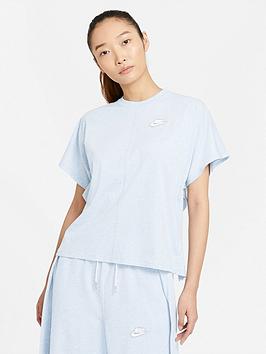 Nike NSW Earth Day T-Shirt - Light Blue, Light Blue, Size Xs, Women