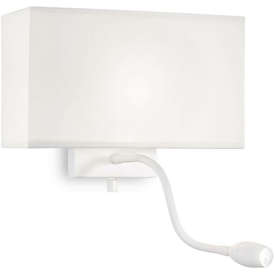Ideal Lux Lighting - Ideal Lux Hotel - led 2 Light Wall Light White
