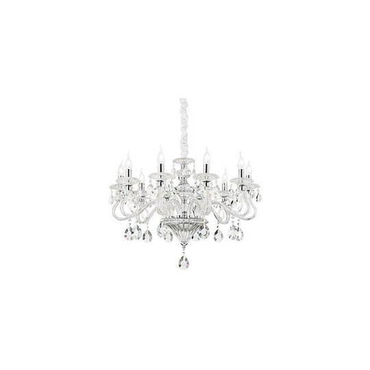 Ideal Lux Lighting - Ideal Lux Negresco - 8 Light Chandelier Clear Glass, E14