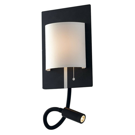 Fan Europe pop led 2 Light Reading Light White black 480+100lm 4000K 22x16x7.5cm