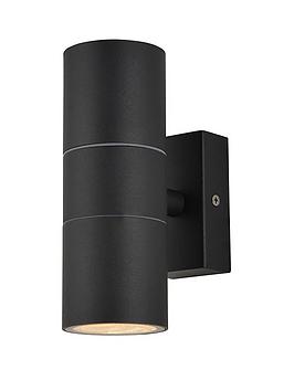 Camden 2 Light Up And Down Wall Light - Textured Black