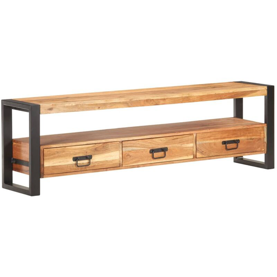 TV Cabinet 150x30x45 cm Solid Acacia Wood vidaXL - Brown
