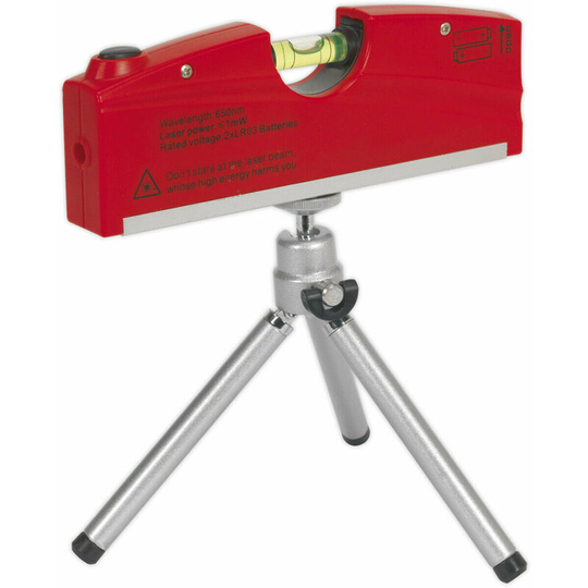 Mini Laser Level Unit with Tripod - Headlamp Beam Calibration - Battery Powered