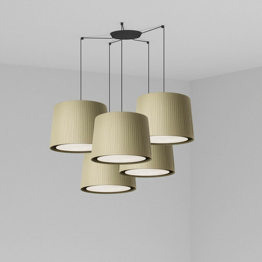 Faro Lighting - Faro samba - Cluster Pendant Ceiling Light Black, E27