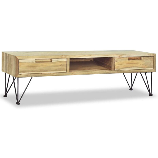 Vidaxl - tv Cabinet 120x35x35 cm Solid Teak Brown