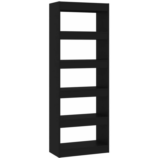 Book Cabinet/Room Divider Black 60x30x166 cm Engineered Wood Vidaxl Black