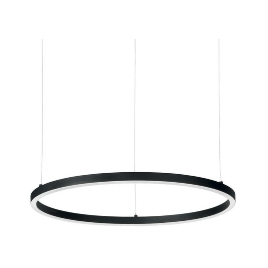 Ideal Lux oracle - Integrated led Circle Ceiling Pendant Lamp 1 Light Black 3000K