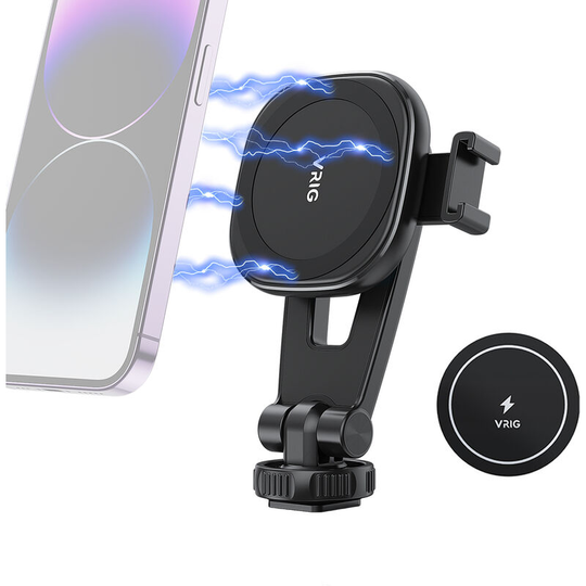 MG-03 Portable Magnetic Phone Mount Phone Holder Phone Tripod Mount with Cold Shoe 1/4 Inch Thread 360° Rotatable - Vrig