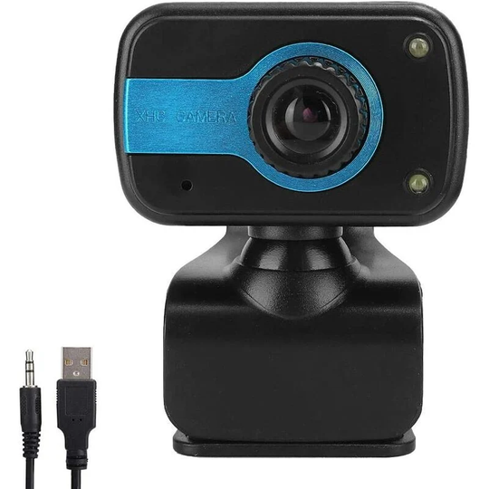 Hd Webcam, Built-in Microphone, 360 Degree Rotation, Laptop, Desktop, Web Camera, Computer Streaming, Webcam for Youtube Skype Zoom Meeting