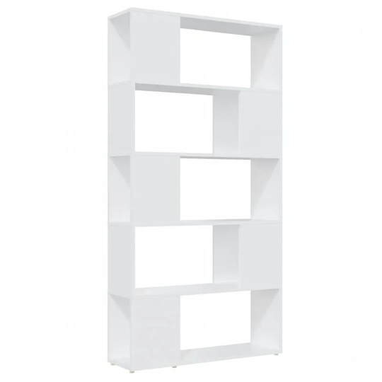 Book Cabinet Room Divider White 80x24x155 cm Engineered Wood Vidaxl White
