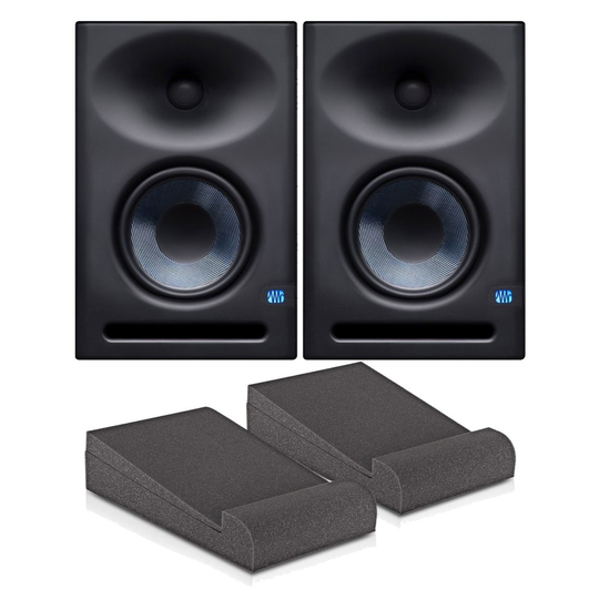 PreSonus Eris E7 XT Studio Monitors Pair with Isolation Pads
