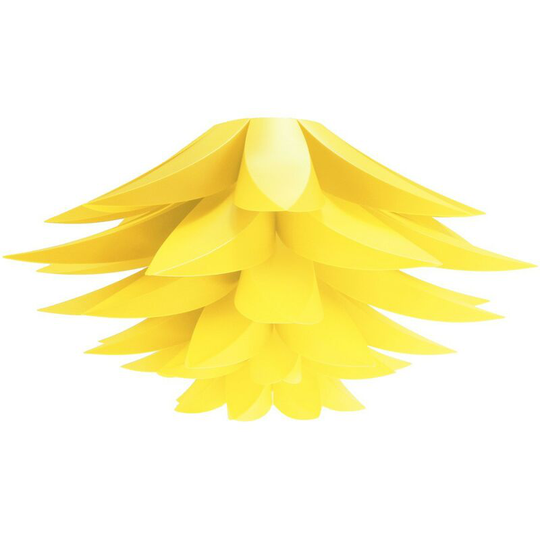 Aougo - Lotus Lamp Shade - Installation Pendant - Ceiling Light - E27 Socket Kit with Ceiling Bracket - 50cmX30cm (Yellow)