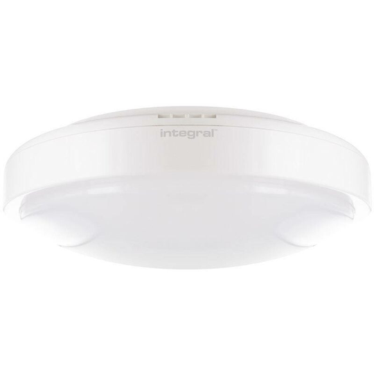 Integral Led Lighting - Integral - led Flush Ceiling Light Bulkhead 24W 4000K 1750lm IK09 Matt White IP44