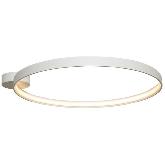 Zumaline Circle Integrated led Semi Flush Light, Matt White, 3870lm, 3000K