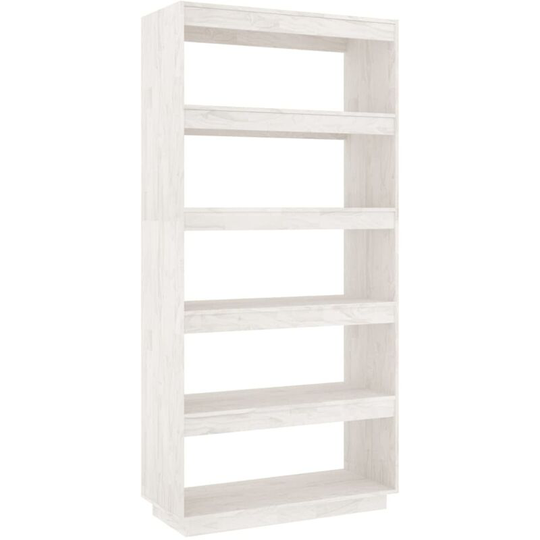 Vidaxl - Book Cabinet/Room Divider White 80x35x167 cm Solid Pinewood White