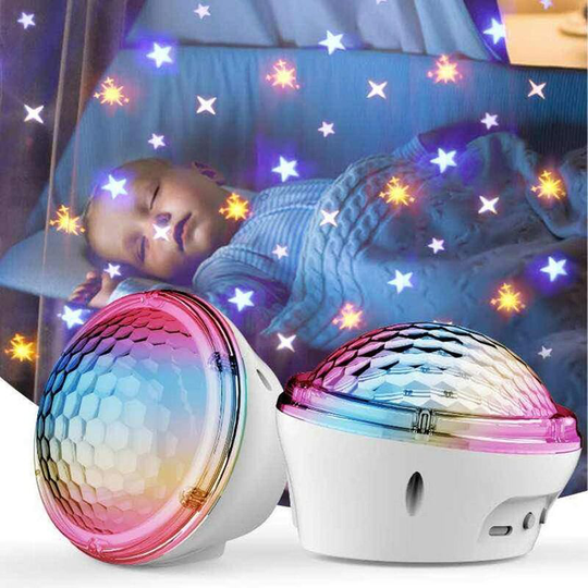 Perle Rare - led Projector Lamp, Star Sky Projector 2 in 1 Galaxy Projector Ceiling Projector Lamp Night Light Projector with 4 Patterns