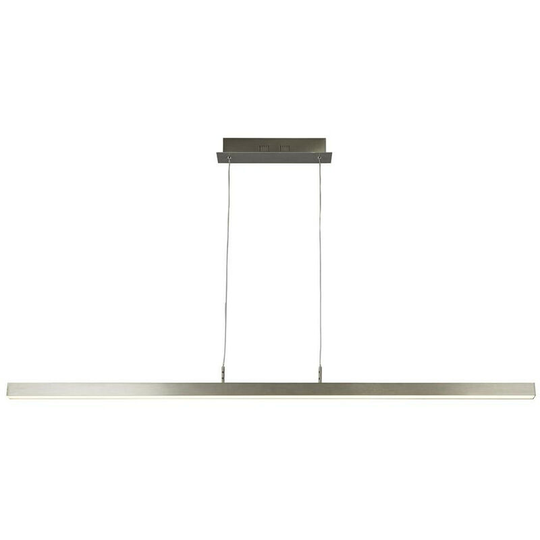 Searchlight Tribeca 1 Light led Pendant, Temperature Colour Changing, Satin Silver 2700/3000/4000K