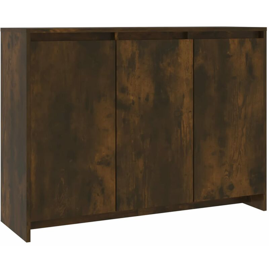 Sideboard Smoked Oak 102x33x75 cm Engineered Wood Vidaxl Brown