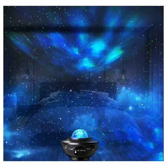 Thsinde - led star projector lamp, night light projector with 12 colors and bluetooth speaker, ocean light projector with remote control, compatible,
