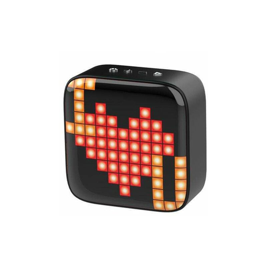 Bluetooth speaker, high sound quality, amazing pixel animations, tws function, built-in microphone