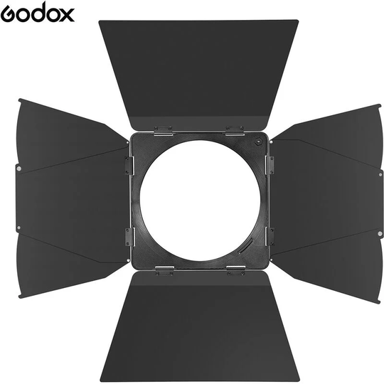 Godox LB-01 8 Inch LED Video Light Modifier Barn Door with Bowens Mount for Video Photography Portrait,Black,8 inch - Black,8 inch