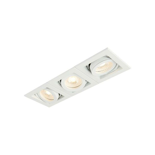 Saxby Xeno - led Triple Recessed Light Matt White