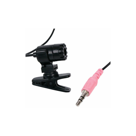 Loops - Black Clip on Microphone Mic pc Laptop 3.5mm Jack voip High Sensitivity