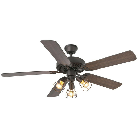 Faro aloha Brown Ceiling Fan With Light
