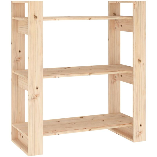 Book Cabinet/Room Divider 80x35x91 cm Solid Wood Pine Vidaxl Brown