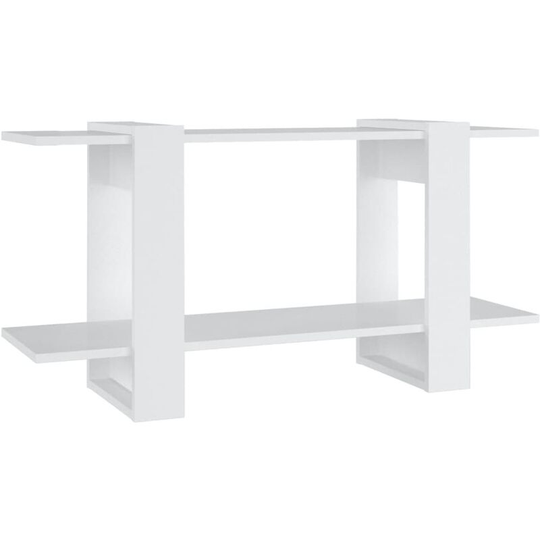 Book Cabinet White 100x30x51 cm Engineered Wood Vidaxl White