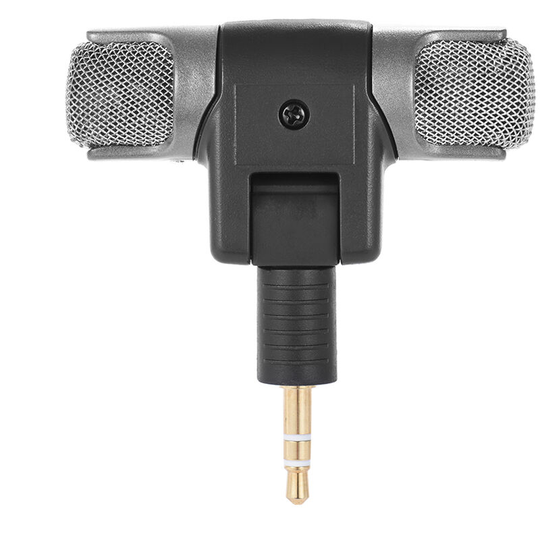 External Stereo Mic Microphone with 3.5mm to Mini usb Micro Adapter Cable for GoPro Hero 3 3+ 4 for aee Sports Action Camera